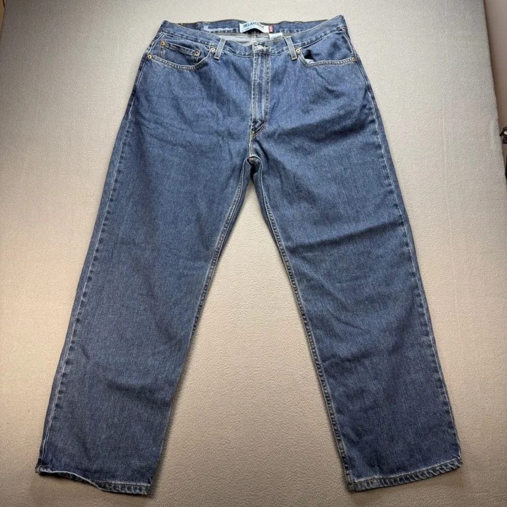 Vintage Levis 550 Jeans Relaxed Fit 38x29 (FIT 37x29) Blue Denim Tapered Leg
